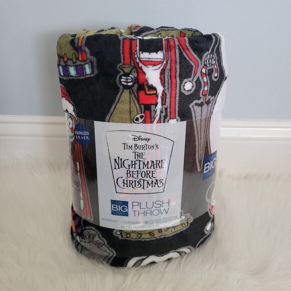 Disney Nightmare Before Christmas Plush Throw Blanket
